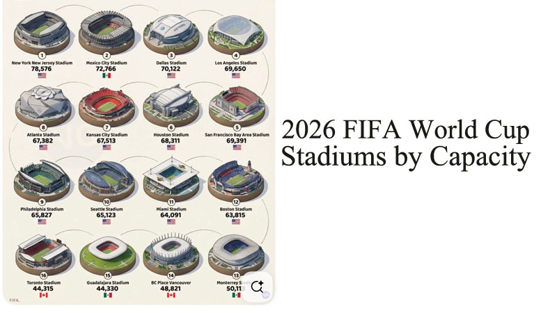 2026 FIFA World Cup stadiums by capacity