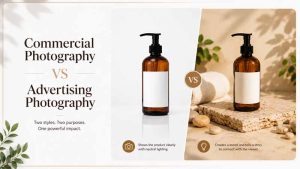 Commercial vs advertising photography styles