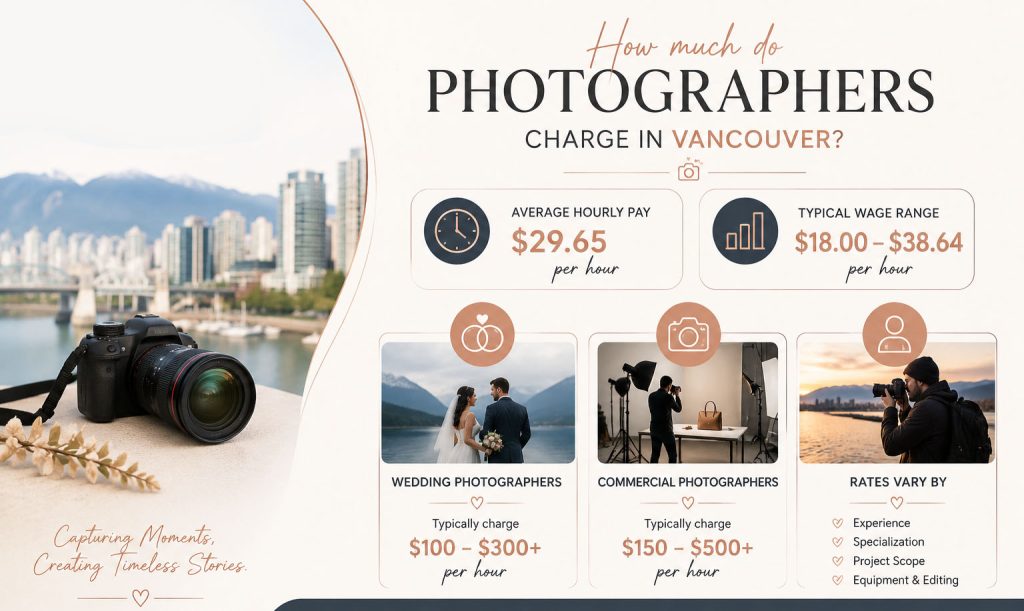 How much do photographers charge in Vancouver?